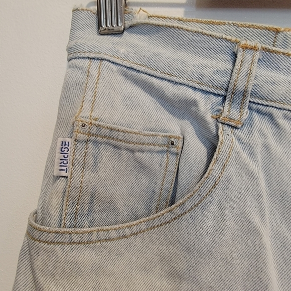Vintage Cut-Off Esprit High Rise Shorts Mom Shorts Distressed Light was Size 11 - Picture 5 of 17